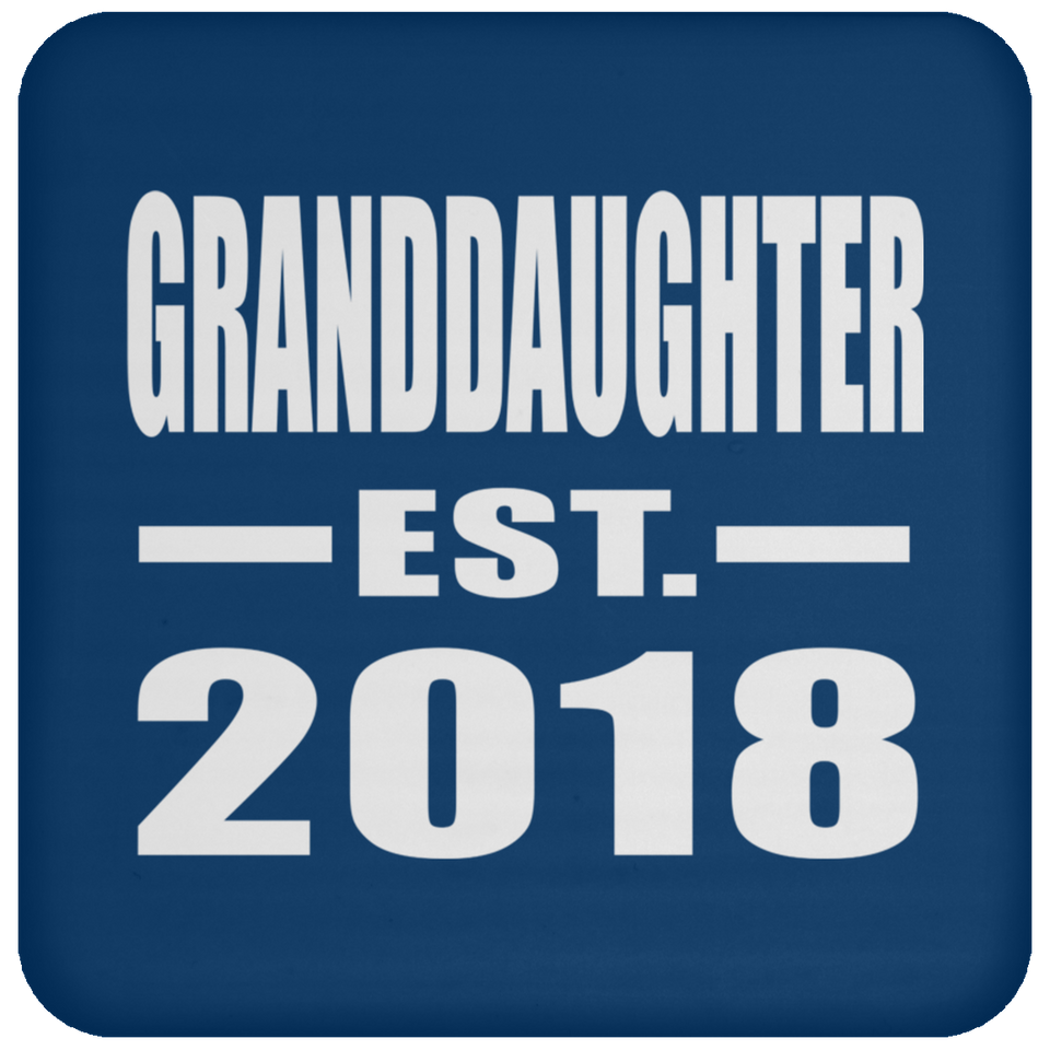 Granddaughter Established EST. 2018 - Drink Coaster