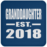 Granddaughter Established EST. 2018 - Drink Coaster
