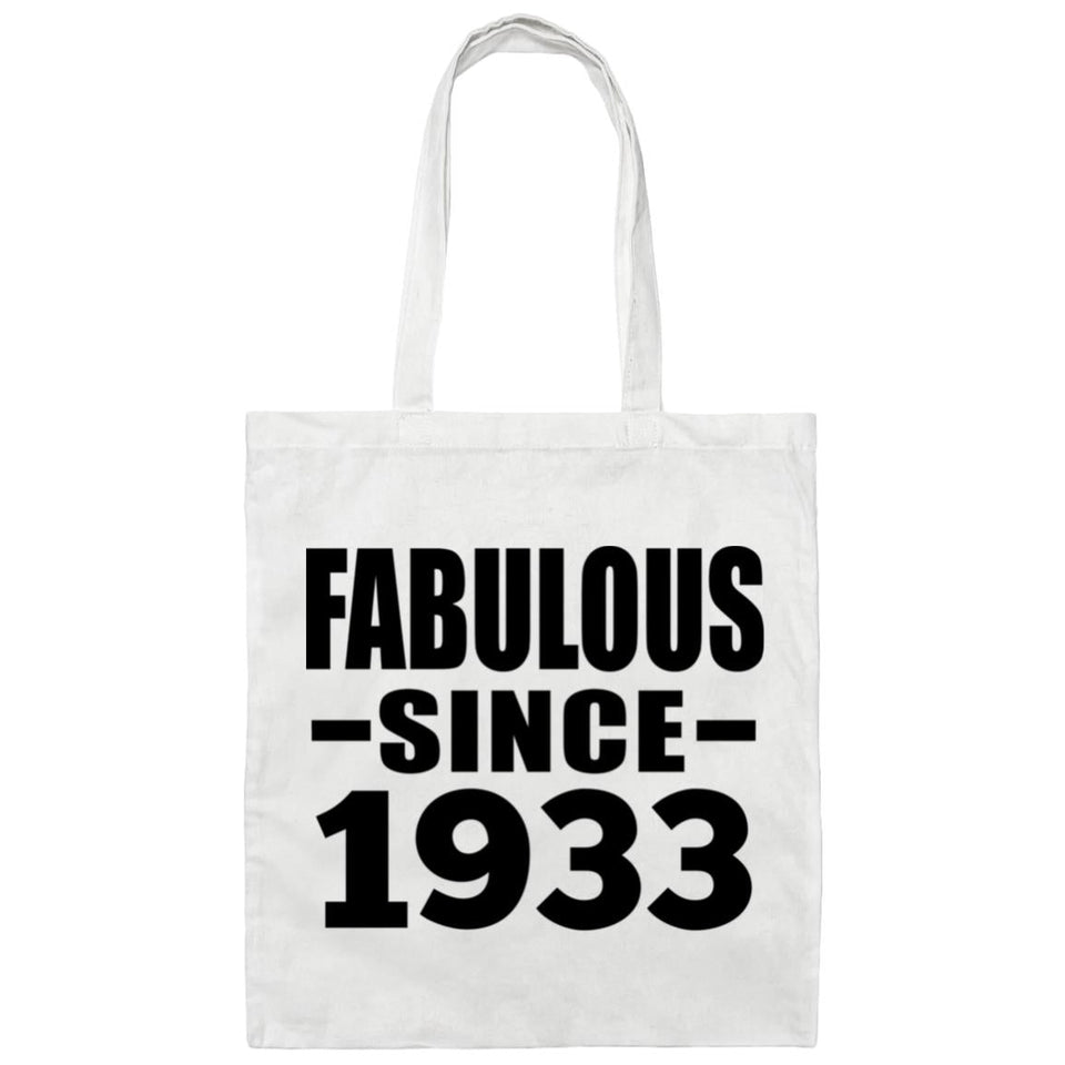 91st Birthday Fabulous Since 1933 - Tote Bag White