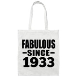 91st Birthday Fabulous Since 1933 - Tote Bag White