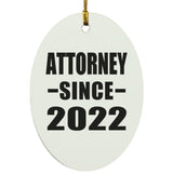 Attorney Since 2022 - Oval Ornament