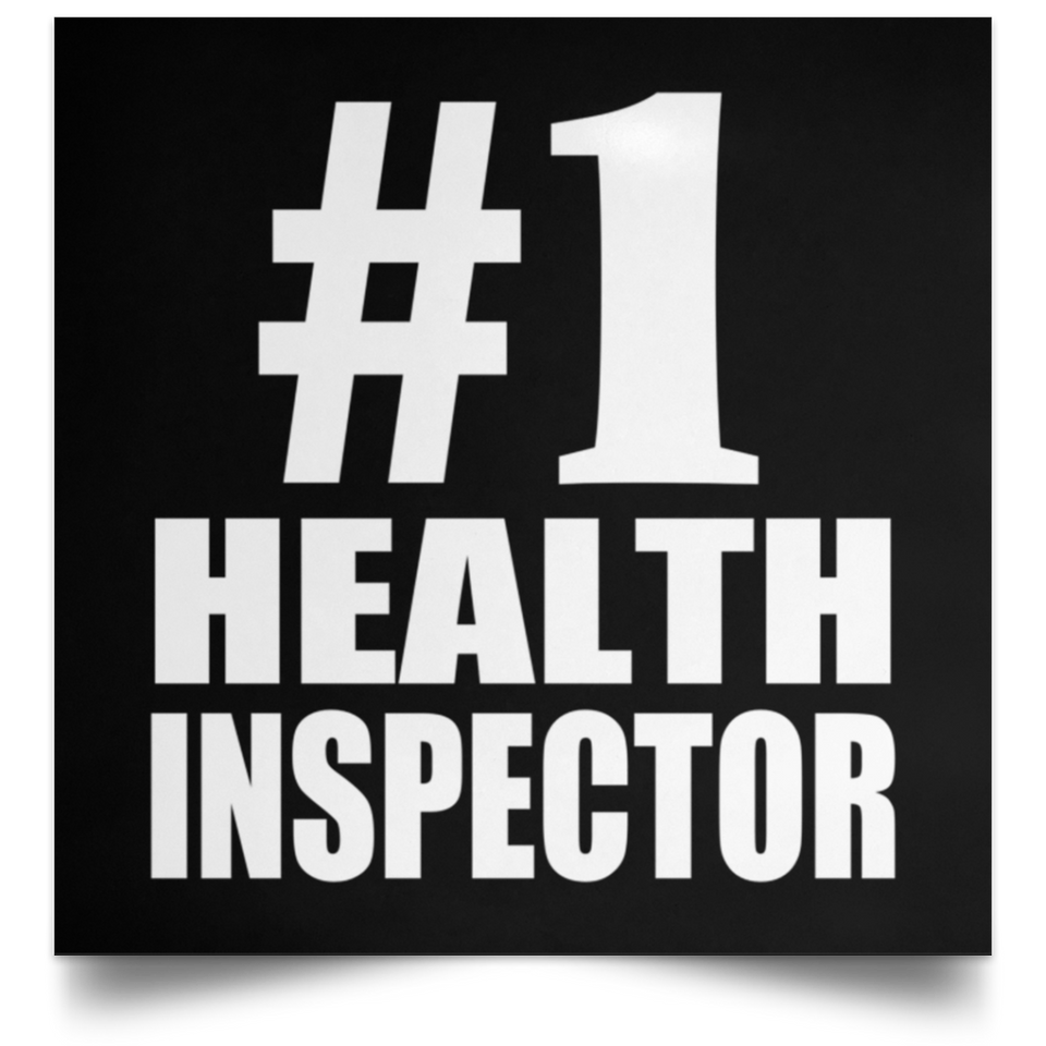 Number One #1 Health Inspector - Poster Square