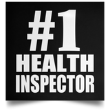 Number One #1 Health Inspector - Poster Square