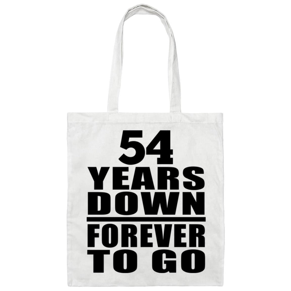 54th Anniversary 54 Years Down Forever to Go - Tote Bag White