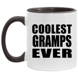Coolest Gramps Ever - 11oz Accent Mug Black