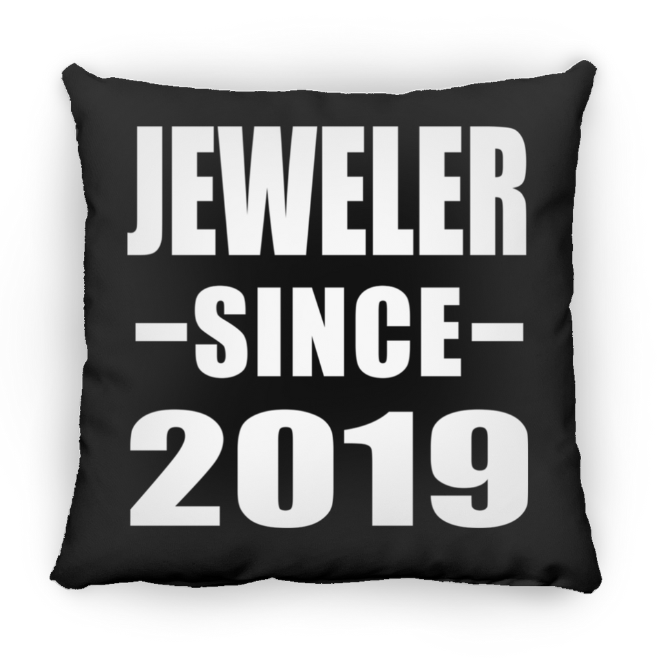 Jeweler Since 2019 - Throw Pillow Black