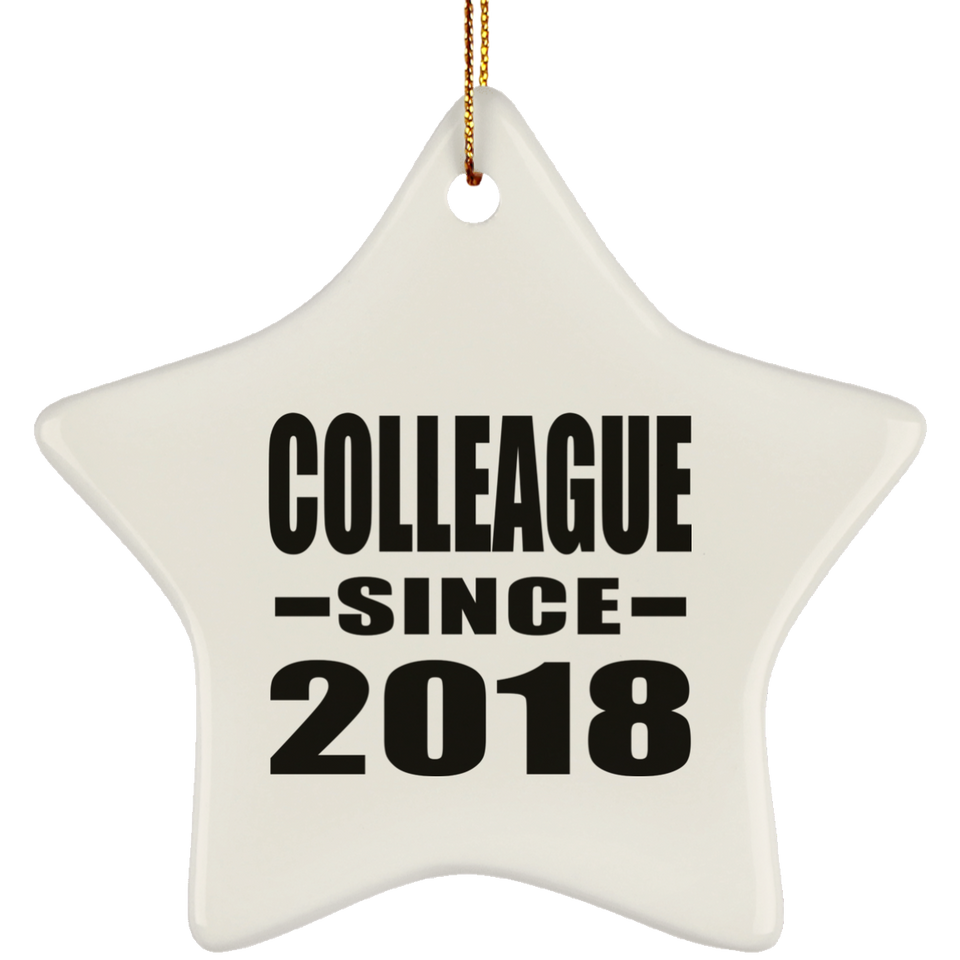 Colleague Since 2018 - Star Ornament