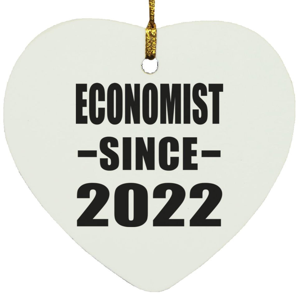 Economist Since 2022 - Heart Ornament