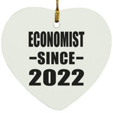 Economist Since 2022 - Heart Ornament