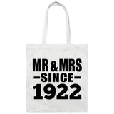 102nd Anniversary Mr & Mrs Since 1922 - Tote Bag White