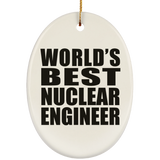 World's Best Nuclear Engineer - Oval Ornament