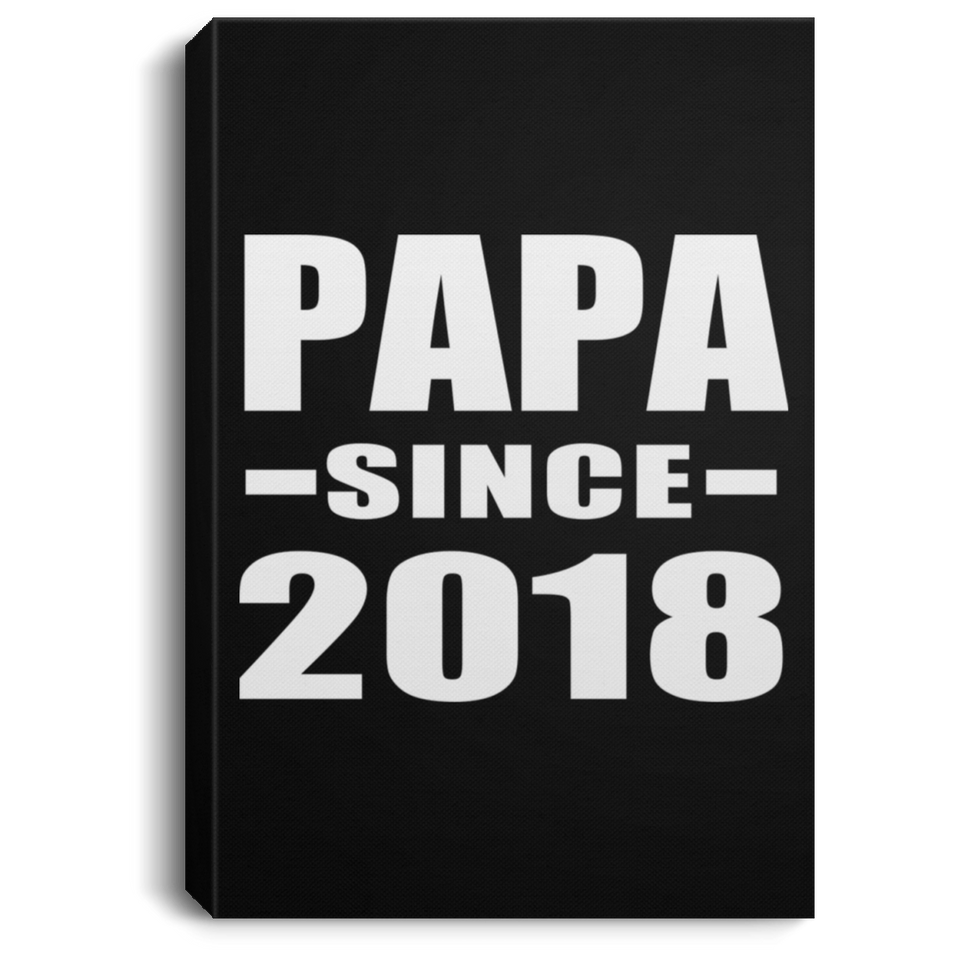 Papa (Grandpa) Since 2018 - Canvas Portrait