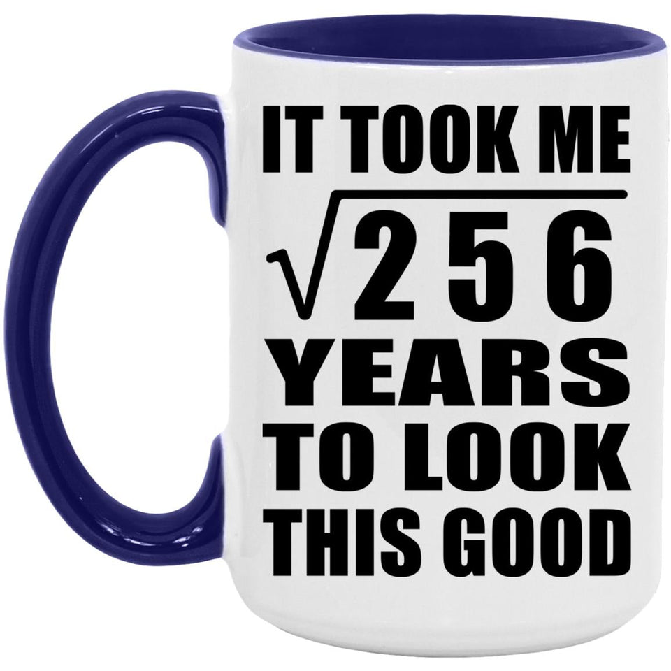 16th Birthday Took Square Root of 256 Years To Look Good - 15oz Accent Mug Purple