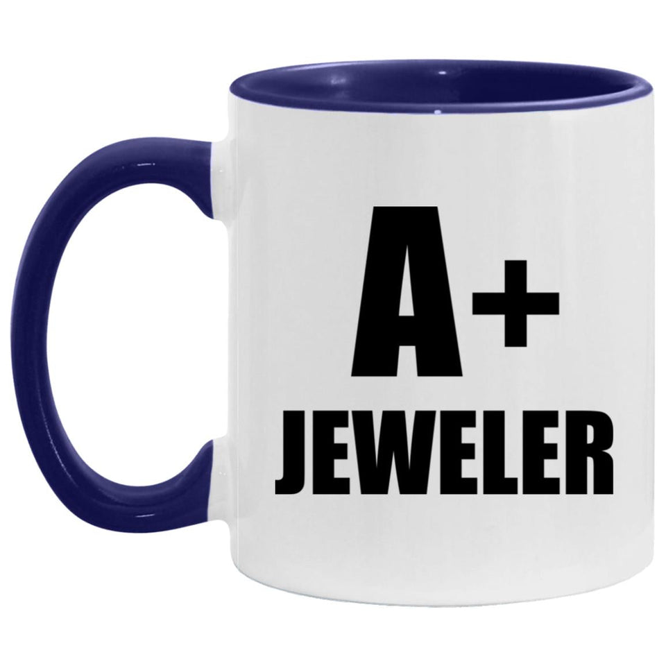 A+ Jeweler - 11oz Accent Mug Purple