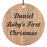 Daniel Baby's First Christmas - Circle Ornament C