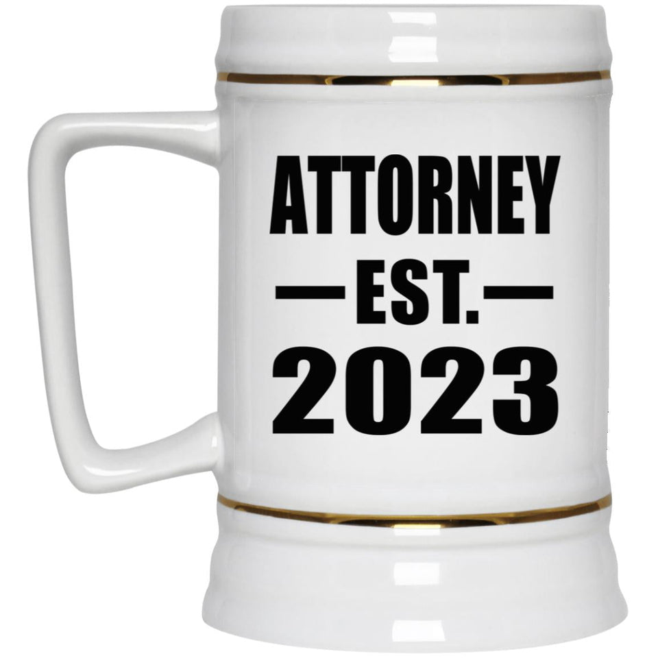Attorney Established EST. 2023 - Beer Stein
