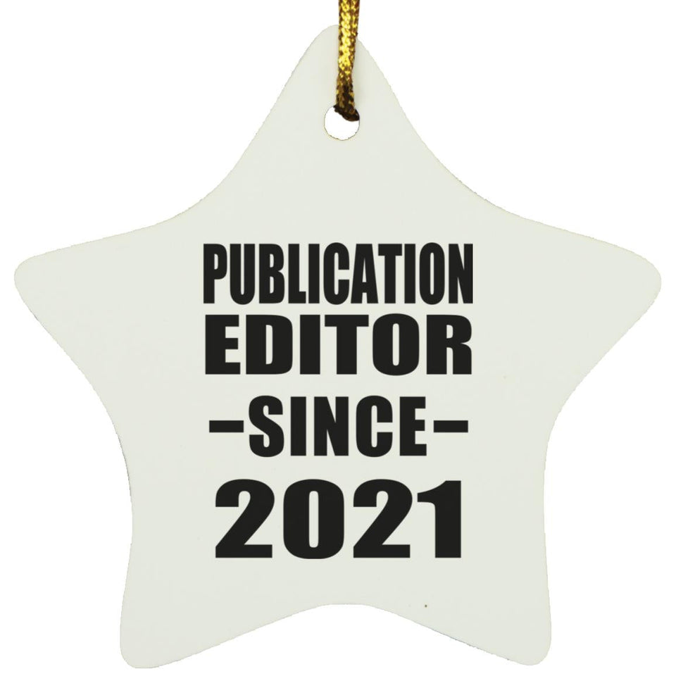 Publication Editor Since 2021 - Star Ornament