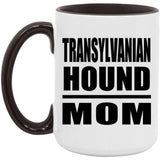 Transylvanian Hound Mom - 15oz Accent Mug Black