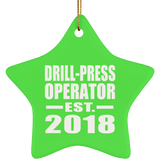 Drill-Press Operator Established EST. 2018 - Star Ornament