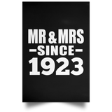 101st Anniversary Mr & Mrs Since 1923 - Poster Portrait