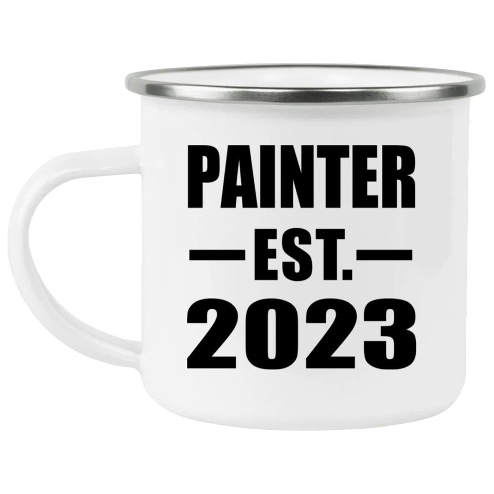 Painter Established EST. 2023 - 12oz Camping Mug