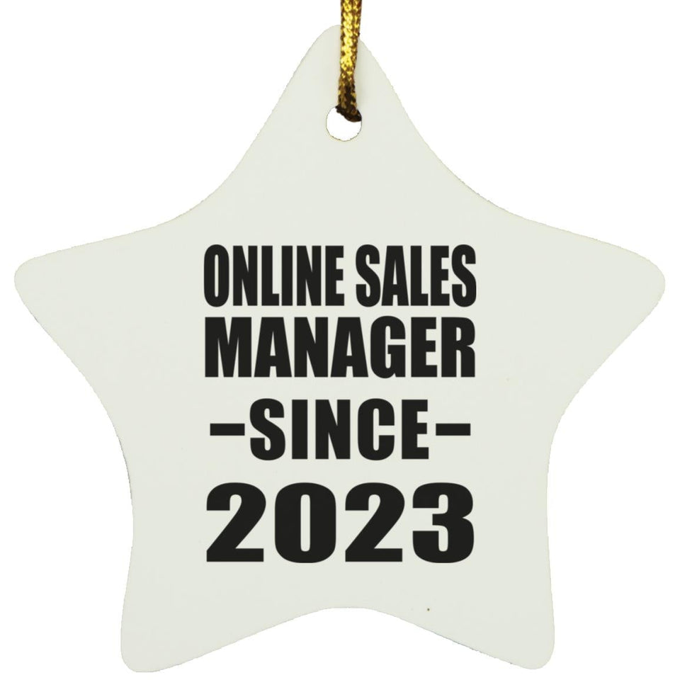 Online Sales Manager Since 2023 - Star Ornament