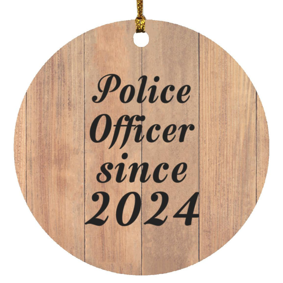 Police Officer Since 2024 - Circle Ornament C