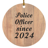 Police Officer Since 2024 - Circle Ornament C