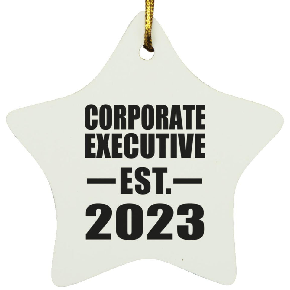 Corporate Executive Established EST. 2023 - Star Ornament