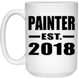 Painter Established EST. 2018 - 15 Oz Coffee Mug