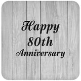 Happy 80th Anniversary - Drink Coaster F