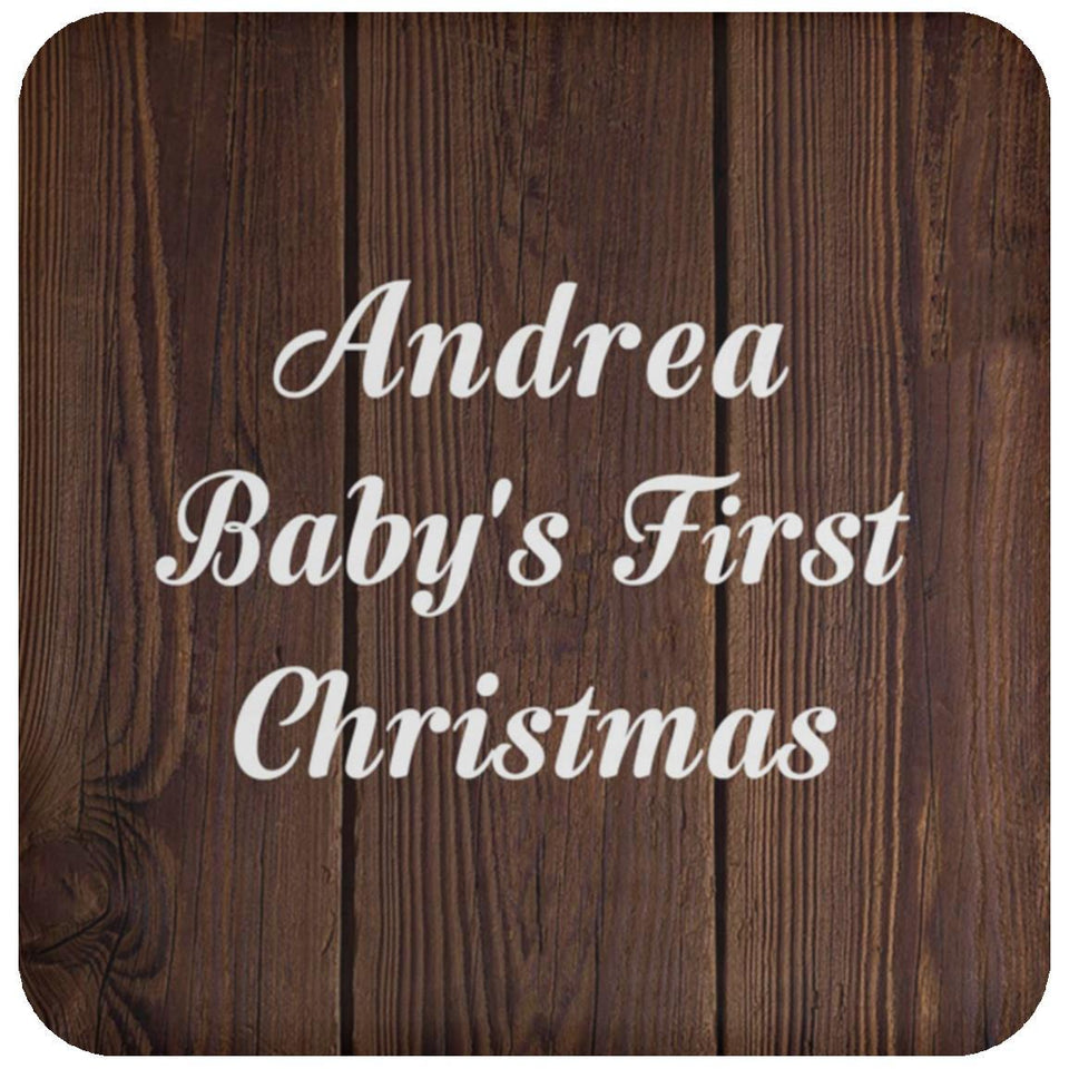 Andrea Baby's First Christmas - Drink Coaster D