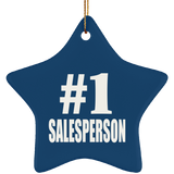Number One #1 Salesperson - Star Ornament
