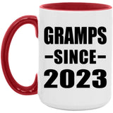 Gramps Since 2023 - 15oz Accent Mug Red