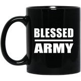 Blessed Army - 11oz Coffee Mug Black