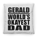 Gerald World's Okayest Dad - Throw Pillow