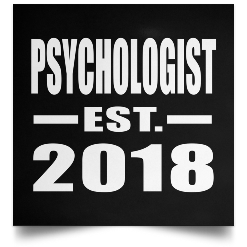 Psychologist Established EST. 2018 - Poster Square