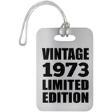 51st Birthday Vintage 1973 Limited Edition - Luggage Bag Tag