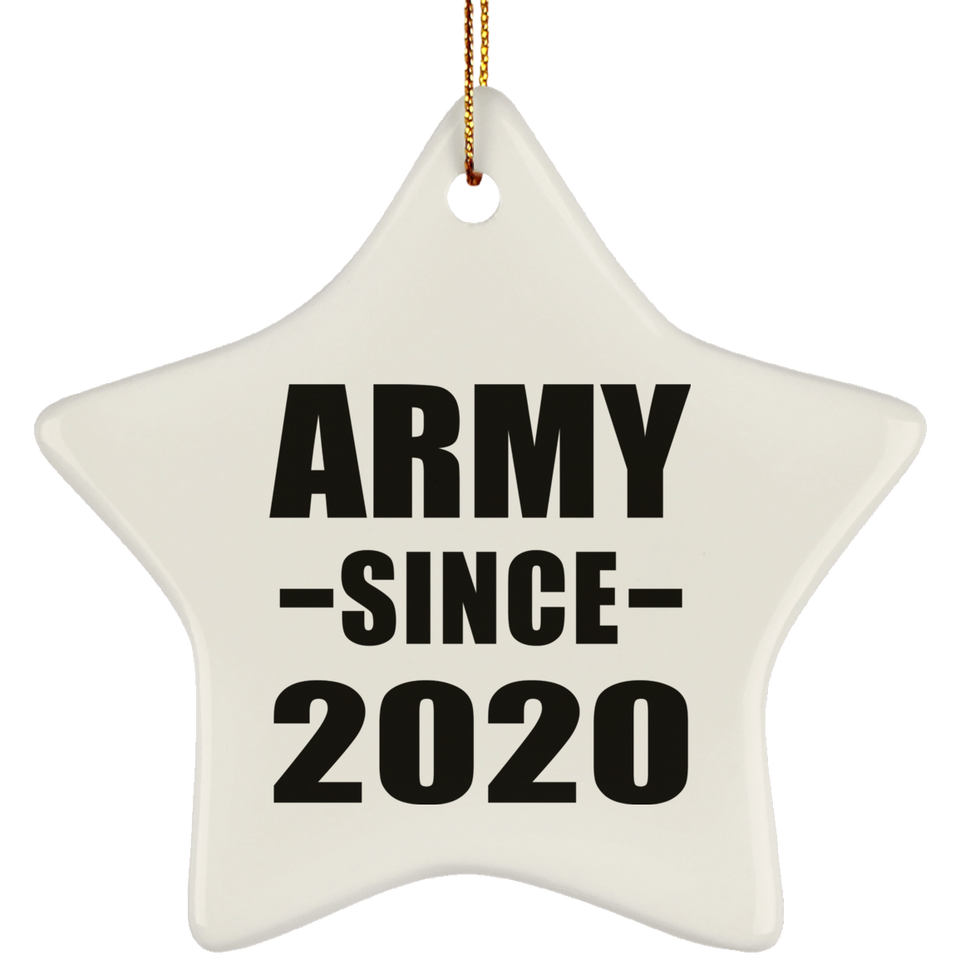 Army Since 2020 - Star Ornament
