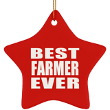 Best Farmer Ever - Star Ornament