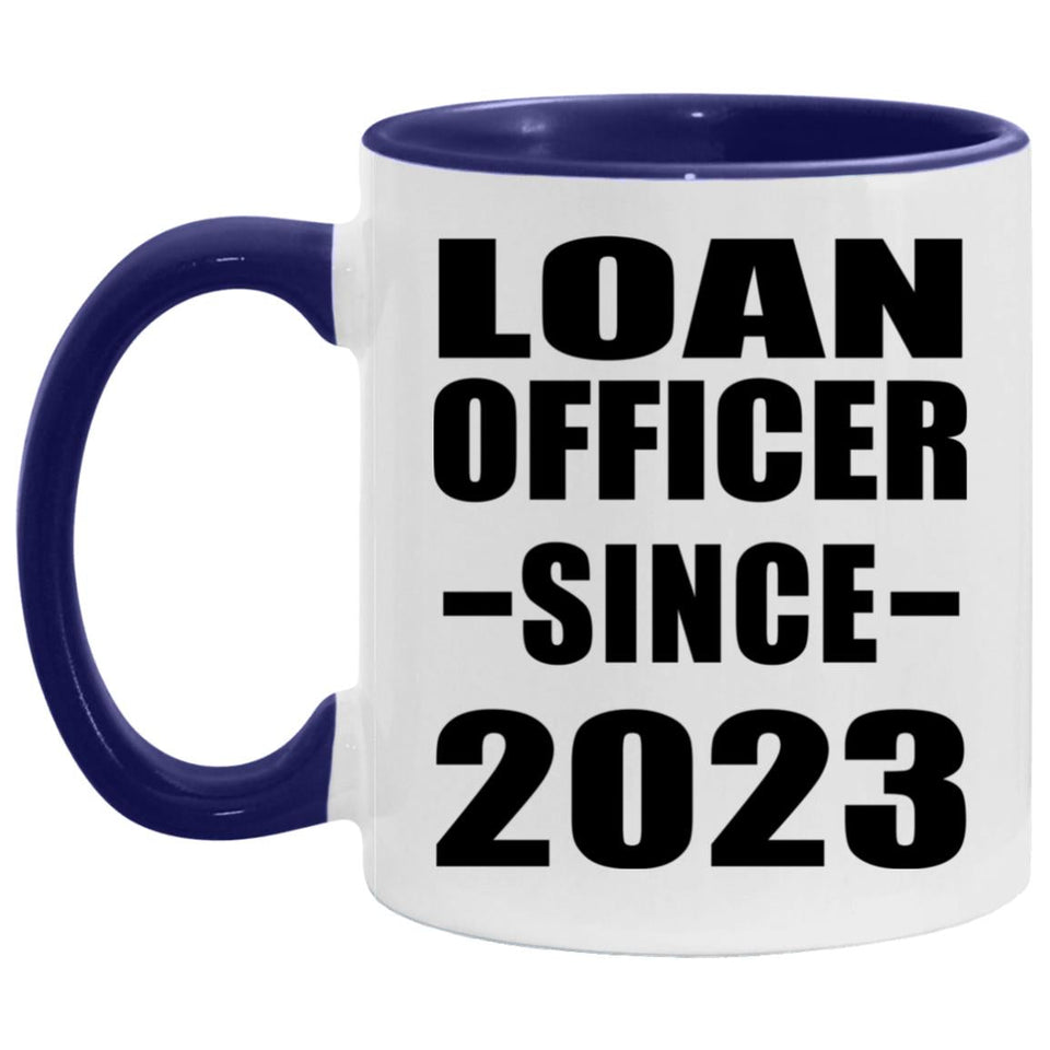 Loan Officer Since 2023 - 11oz Accent Mug Purple