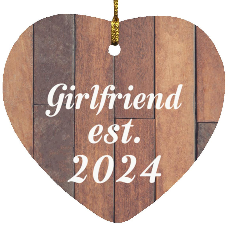 Girlfriend Established Est. 2024 - Heart Ornament E