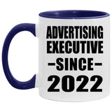 Advertising Executive Since 2022 - 11oz Accent Mug Purple