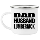 Dad Husband Lumberjack - 12oz Camping Mug