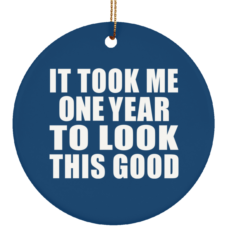 1st Birthday Took Me 1 Year To Look This Good - Circle Ornament