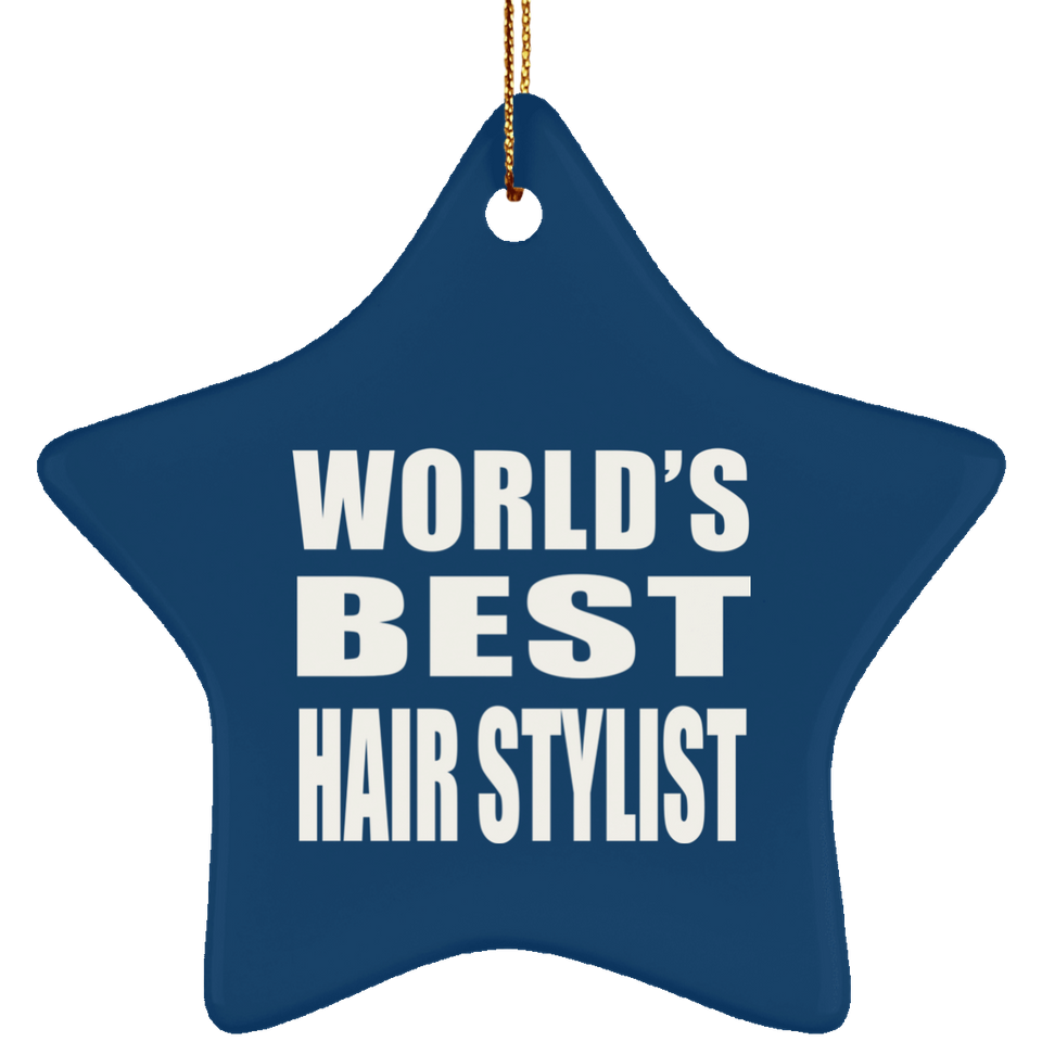 World's Best Hair Stylist - Star Ornament