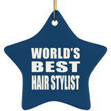 World's Best Hair Stylist - Star Ornament