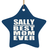 Sally Best Mom Ever - Star Ornament