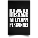 Dad Husband Military Personnel - Poster Portrait