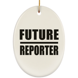 Future Reporter - Oval Ornament